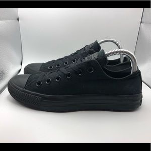 Converse Triple Black Canvas Sneakers